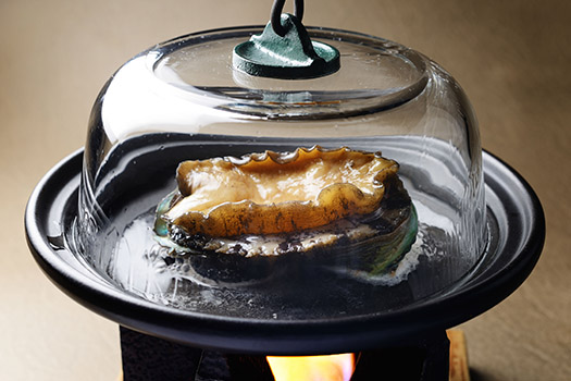 Steamed Abalone in “Shima-Zyochu”(Rice-based Japanese Spirits)